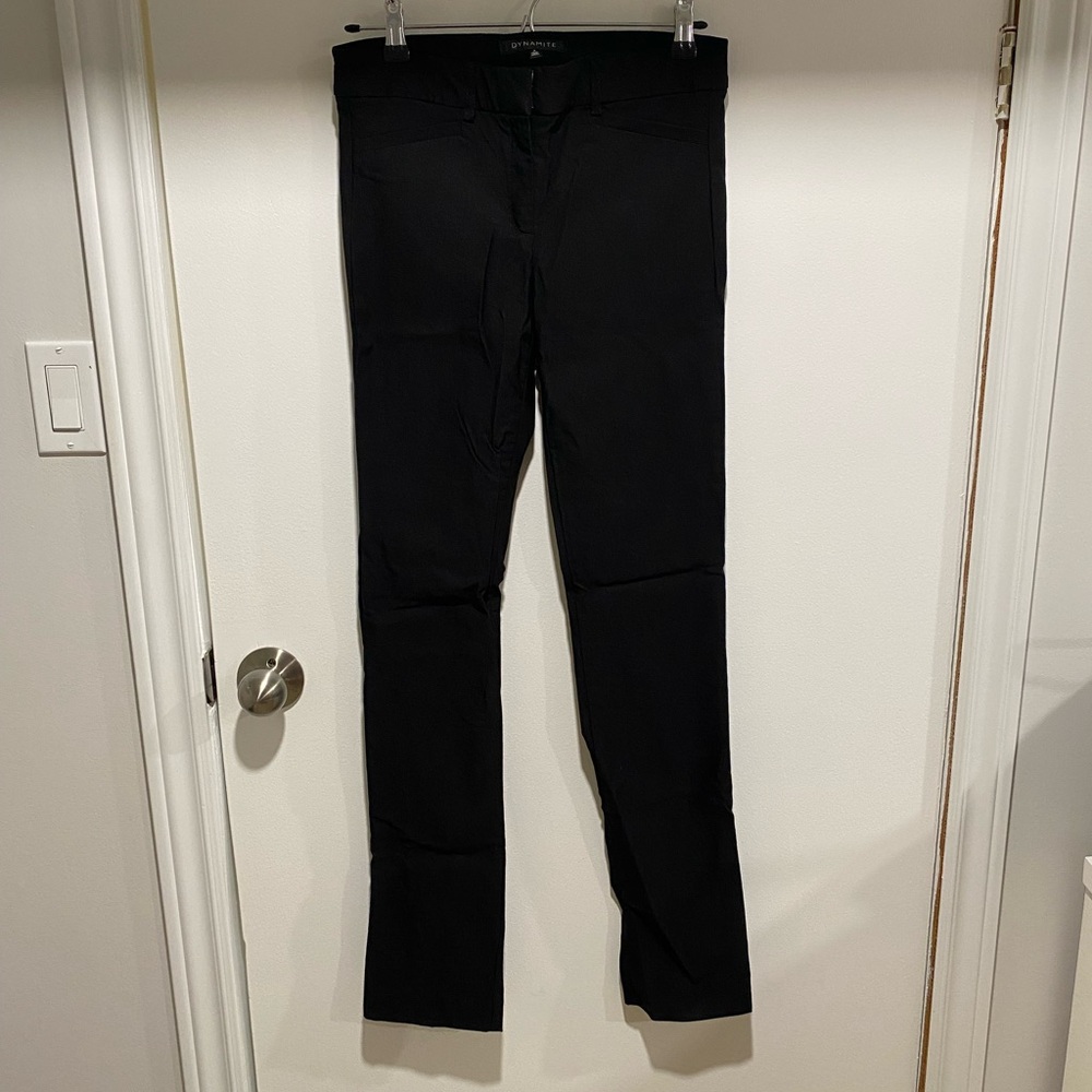 Dynamite Black Straight Leg Pants